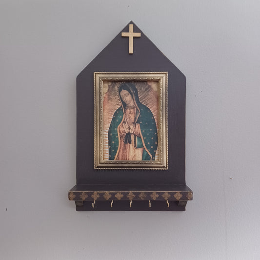 Framed Guadalupe Rosary Holder