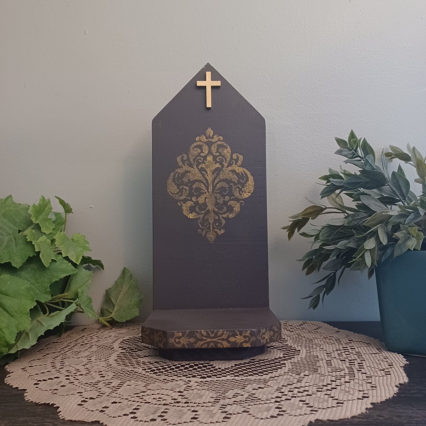 Stenciled Mini Shrine