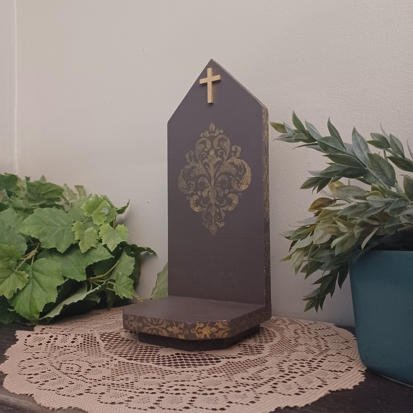 Stenciled Mini Shrine