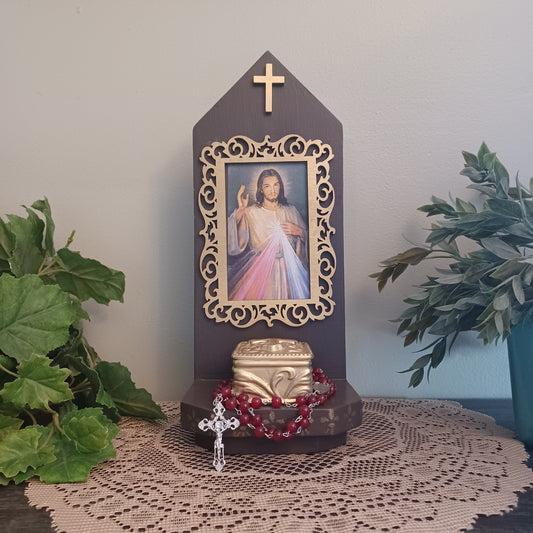 Divine Mercy Shrine Set