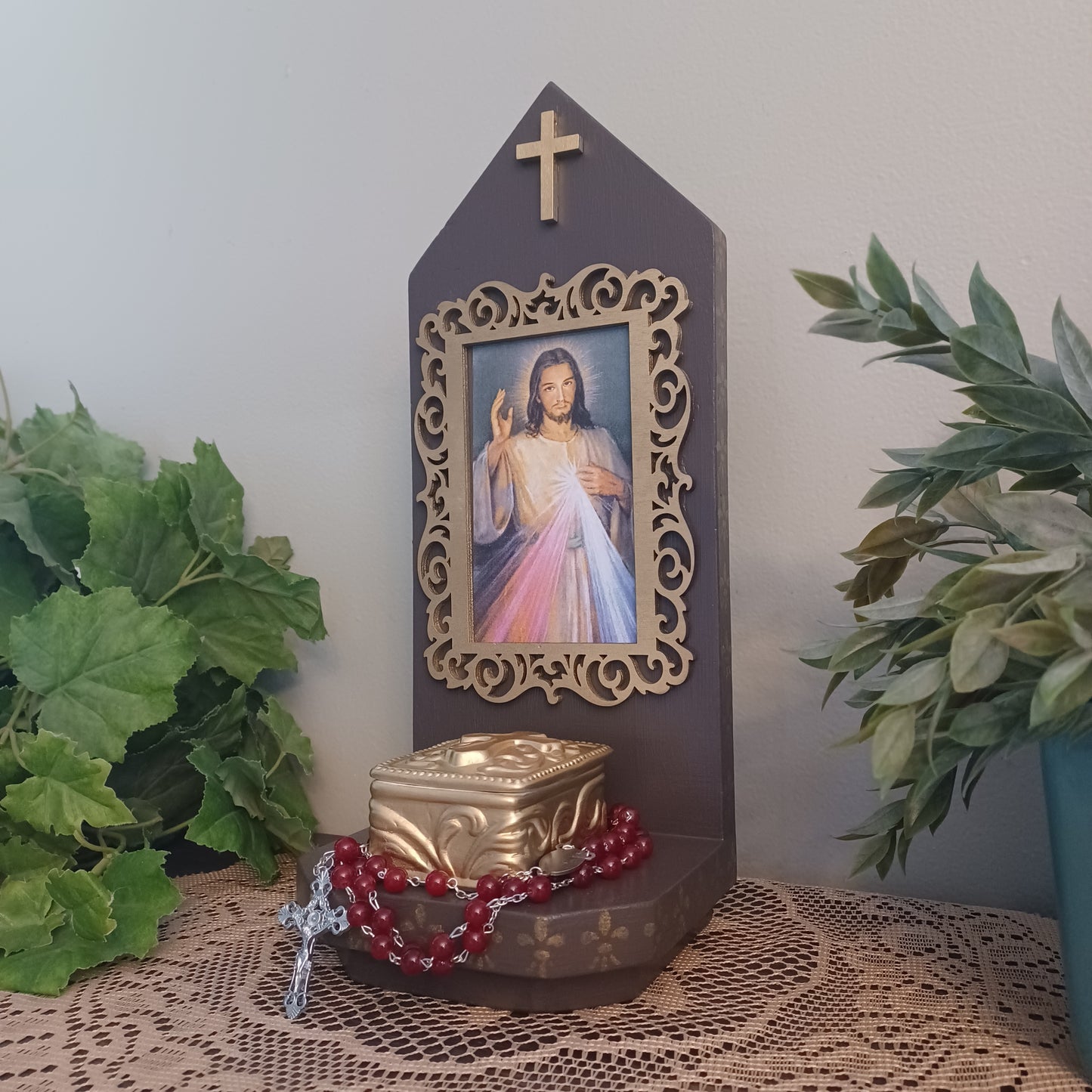 Divine Mercy Shrine Set