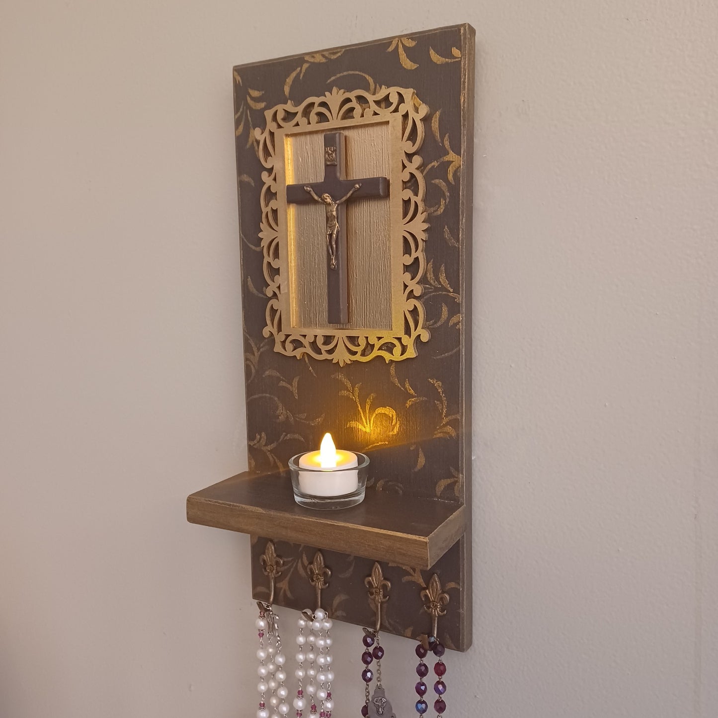 Crucifix Rosary Holder