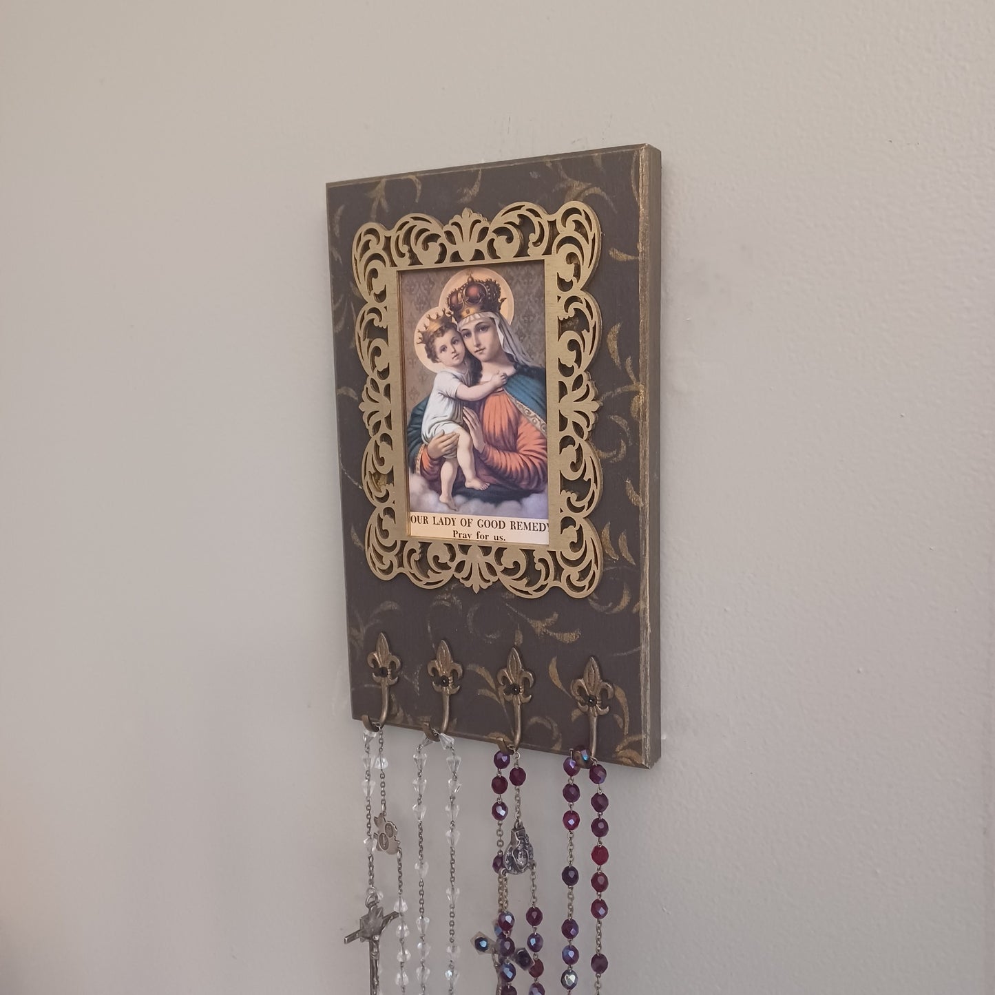 Our Lady of Good Remedy Rosary Holder